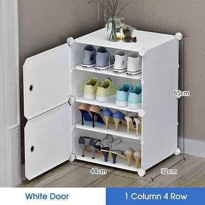 Cube DIY Shoe Cabinet Rack Storage Portable Stackable Organiser Stand Box