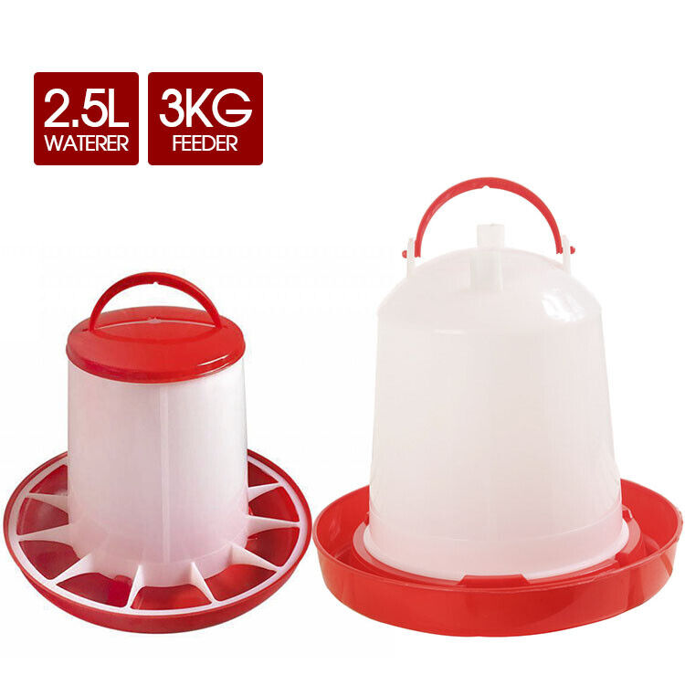 Automatic Chicken Bird Chook Poultry Feeder Drinker Chicken Poultry Waterer