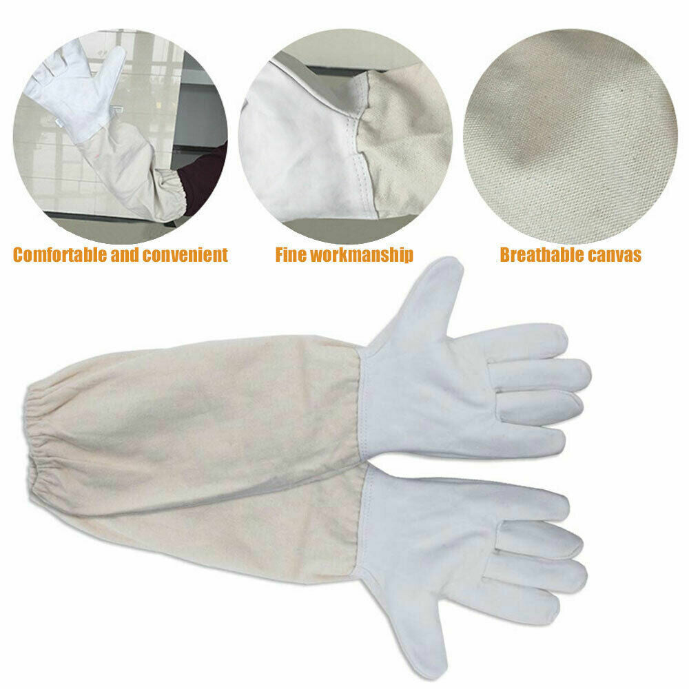Beekeeping Suit Bee Suit Heavy Duty with Leather Ventilated Keeping Gloves