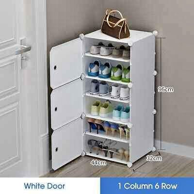 Cube DIY Shoe Cabinet Rack Storage Portable Stackable Organiser Stand Box