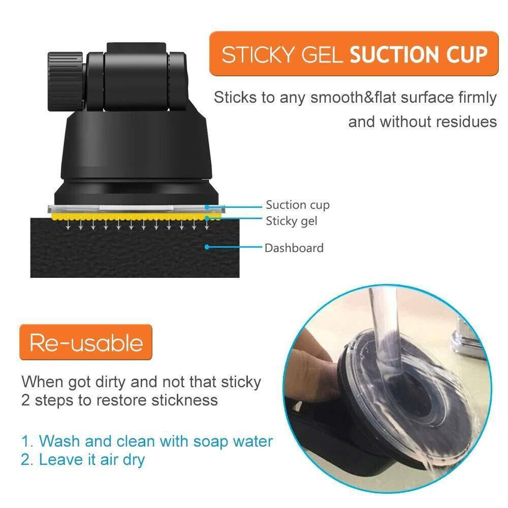 Magnetic Mount Car Windscreen Suction Holder Mobile Phone GPS Telescope Stand AU