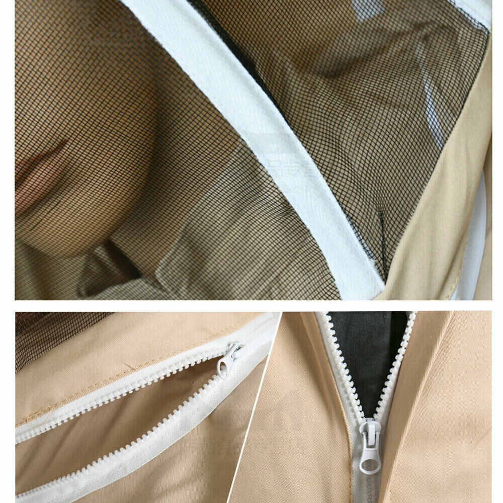 Beekeeping Suit Bee Suit Heavy Duty with Leather Ventilated Keeping Gloves