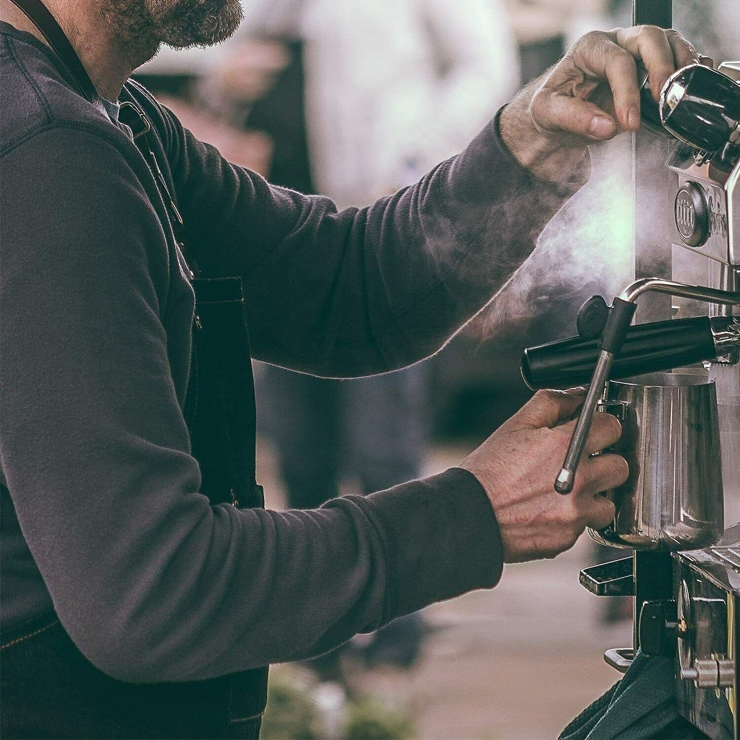 Milk Jug Frother Coffee Latte Stainless Steel Container Pitcher Mug Cup Art Pen