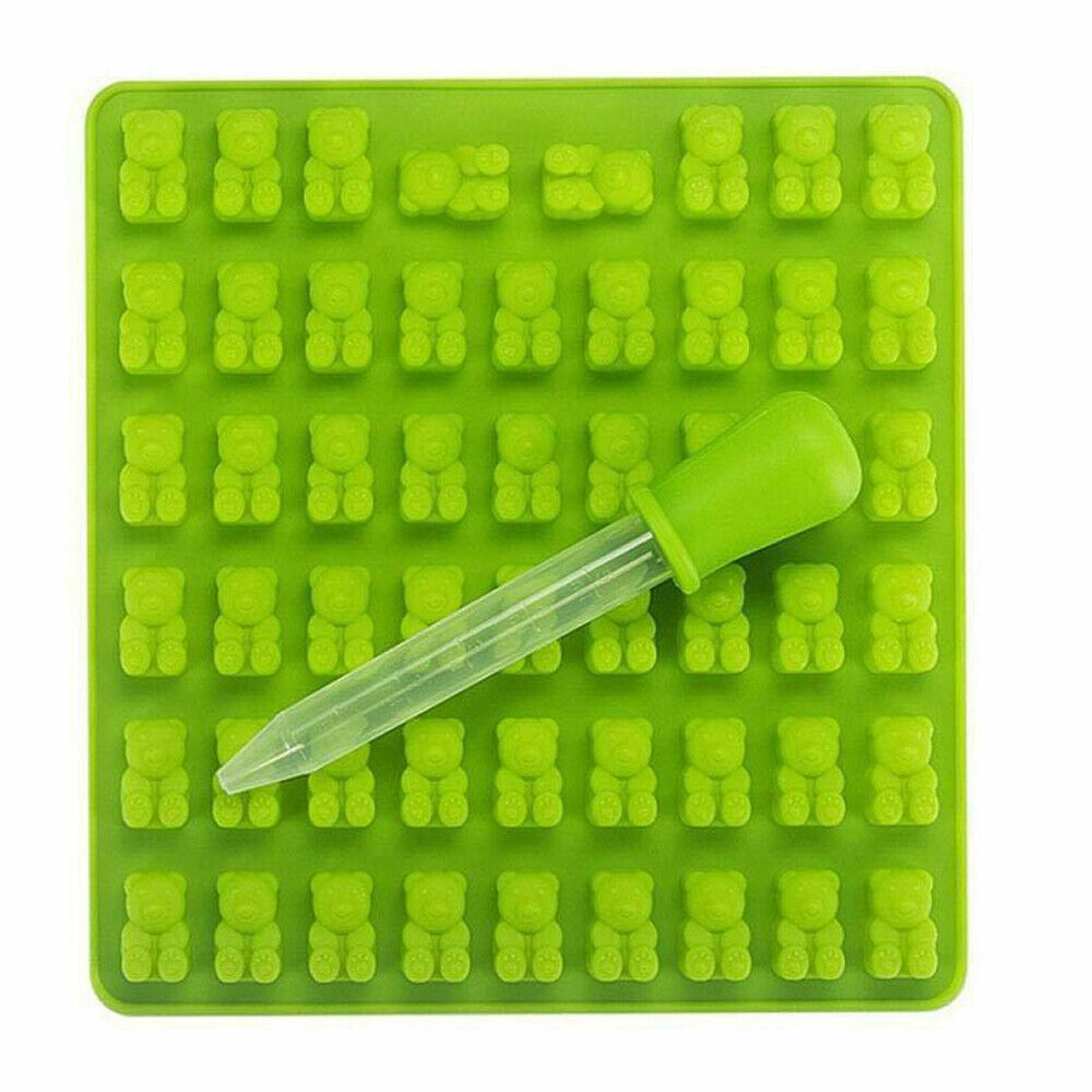 53 Cavity Silicone Gummy Bear Mold Candy Chocolate Jelly Ice Chocolate Moulds AU