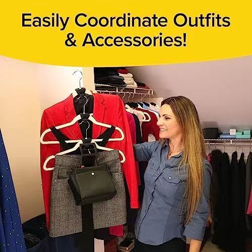 Triangle Clothes Hanger Connector Hooks Triple Closet Space 18PCS