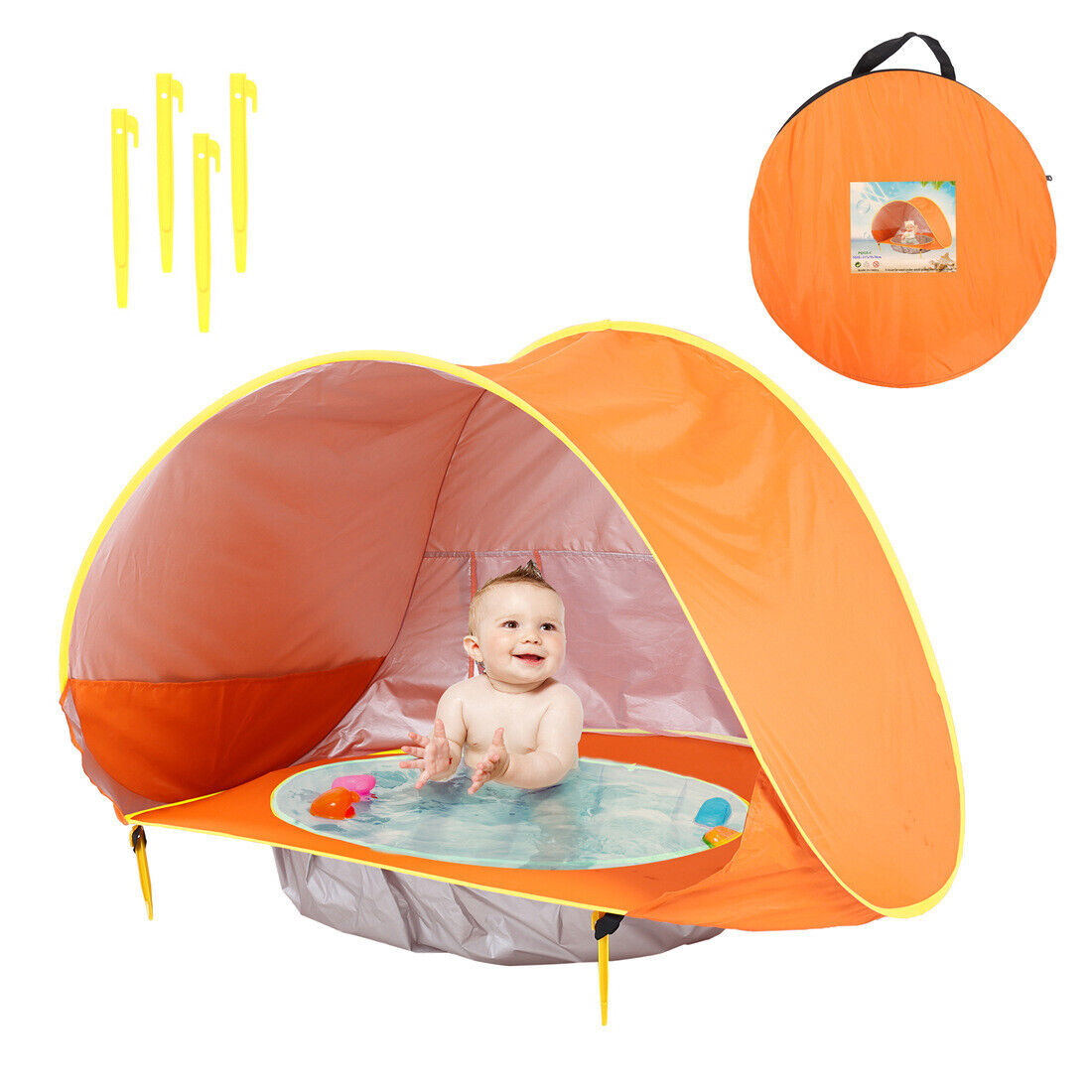 Outdoor Foldable Beach Tent Portable Sun' Shade Shelter Pool for Kids Baby Toys