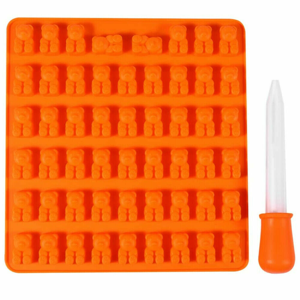 53 Cavity Silicone Gummy Bear Mold Candy Chocolate Jelly Ice Chocolate Moulds AU
