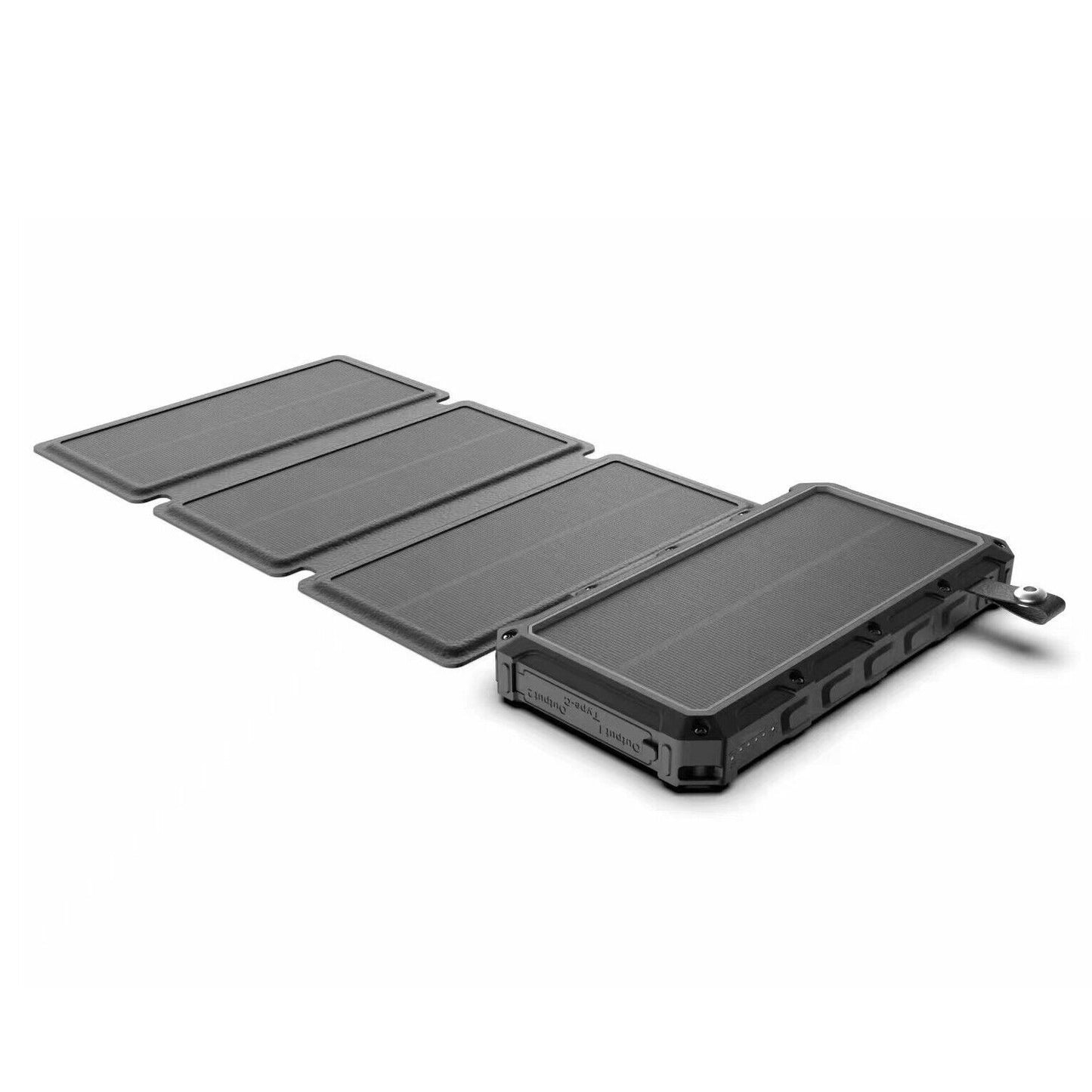 Solar Charging Portable 20000mAh QI Wireless Power Bank Folding panel For Phone