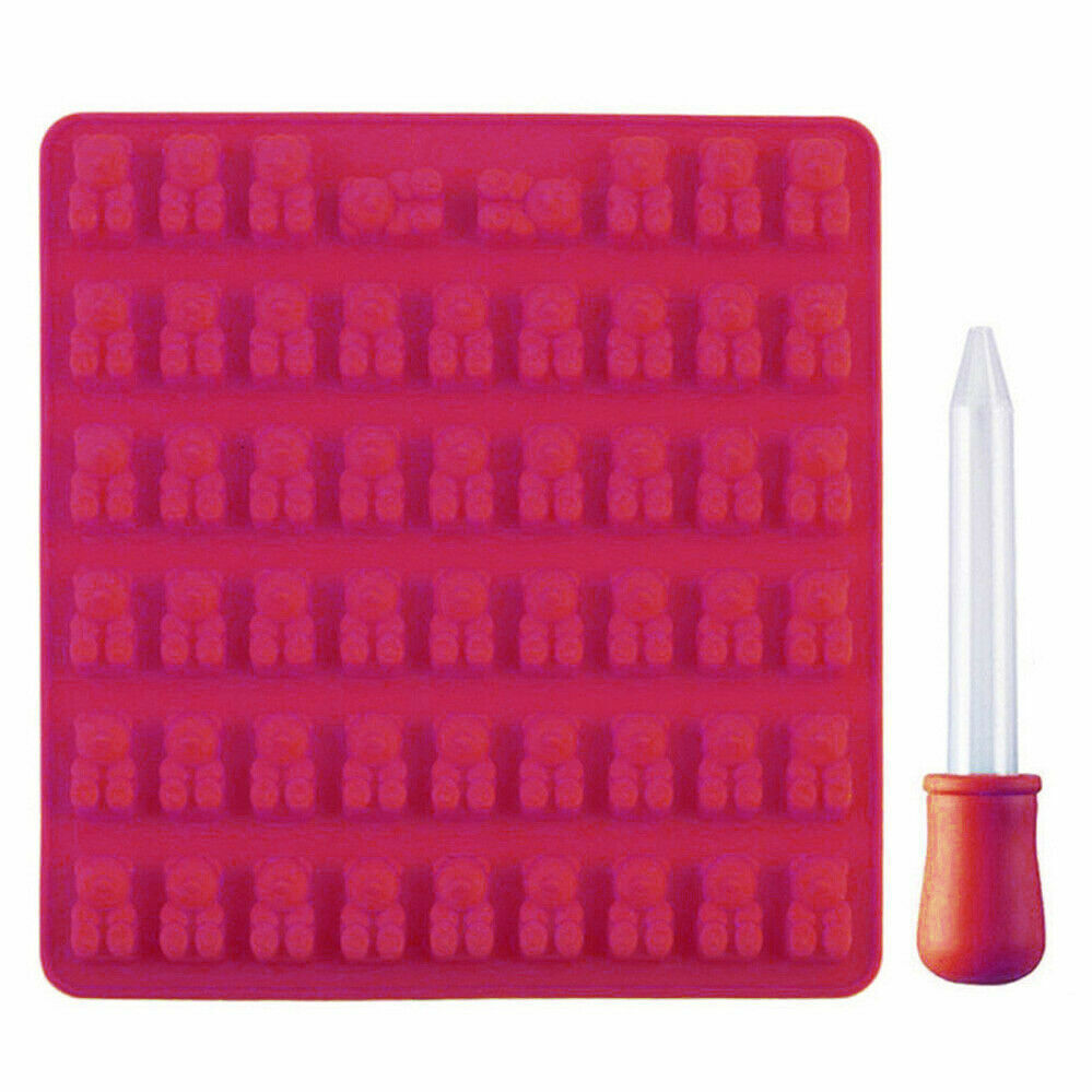 53 Cavity Silicone Gummy Bear Mold Candy Chocolate Jelly Ice Chocolate Moulds AU