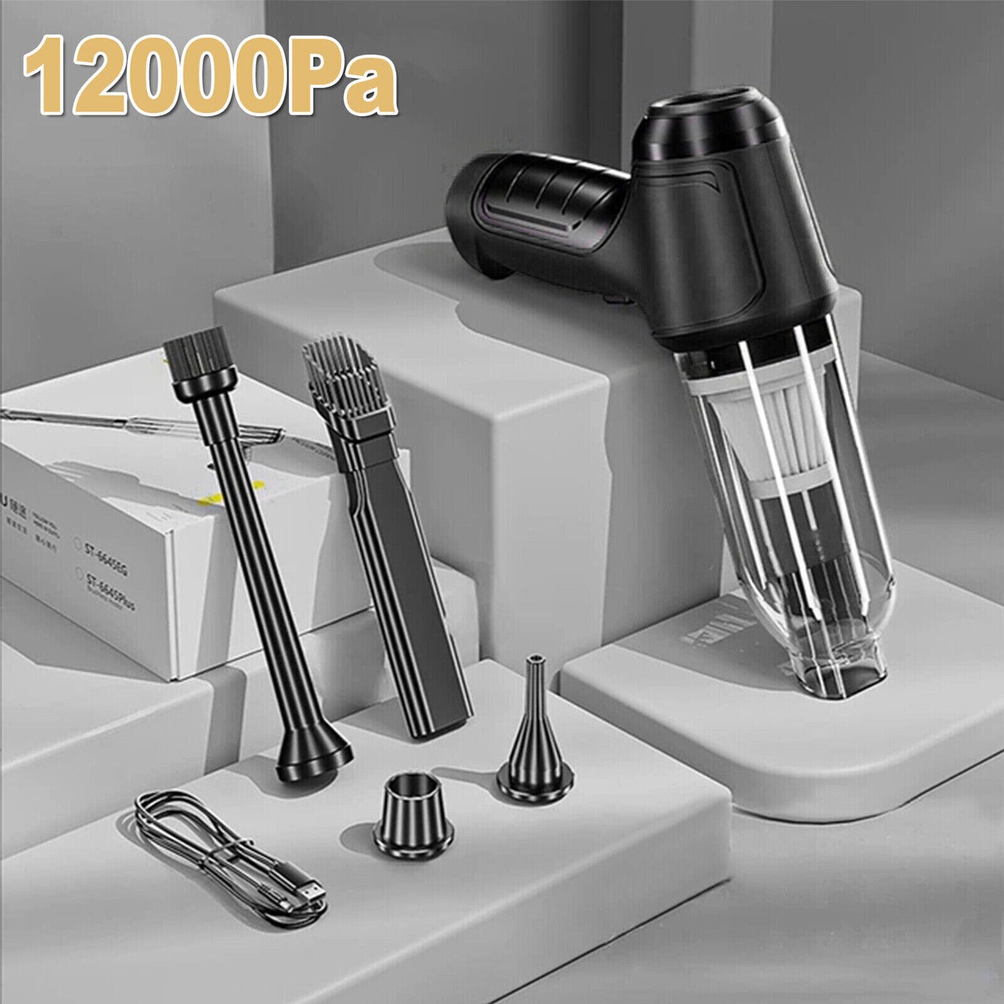 12000pa Handheld Car Cordless Vacuum Cleaner Home Dust Blower Mini Air Duster AU