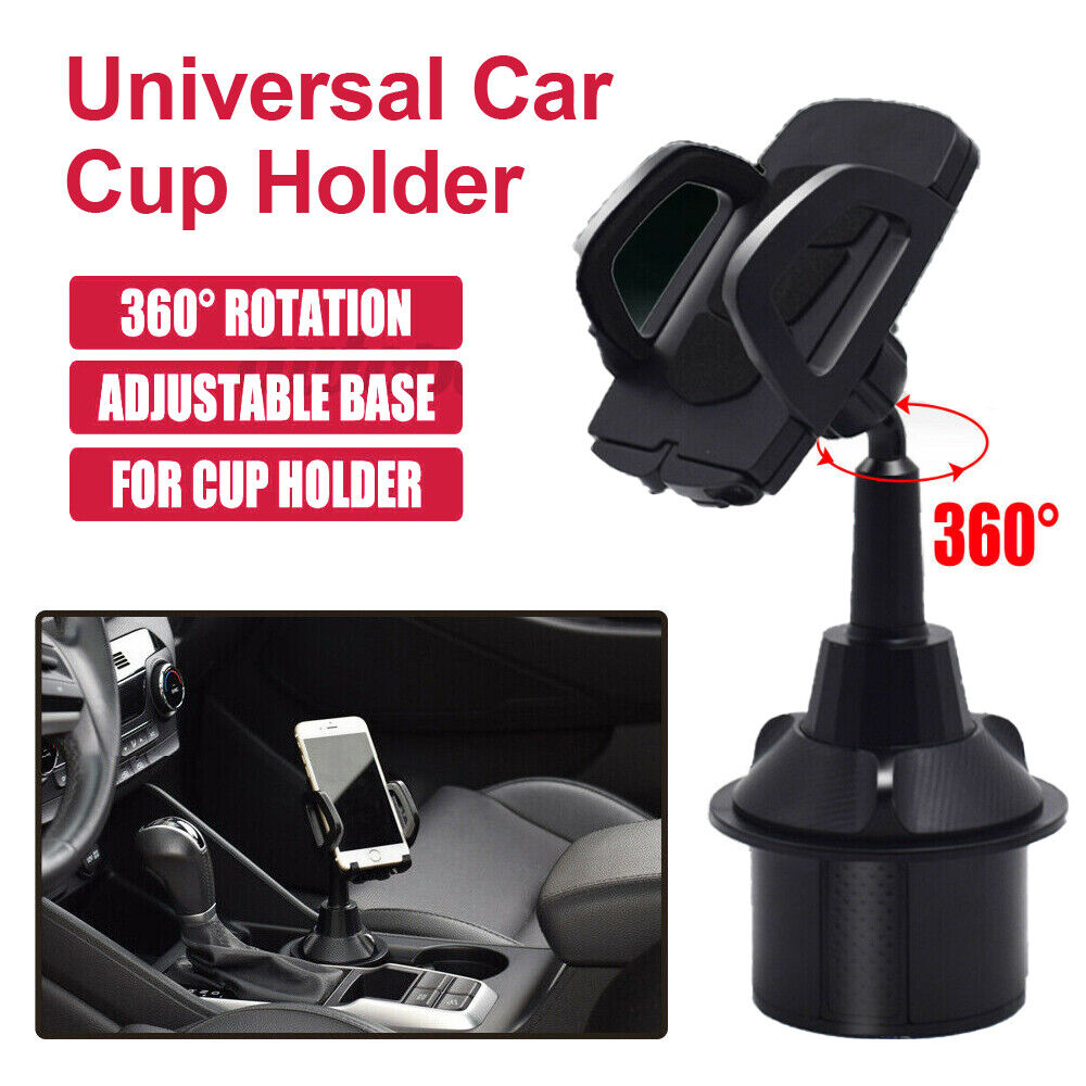 Universal Car Cup Holder Stand Cradle Adjustable 360 Degree Cell Phone Mount AU