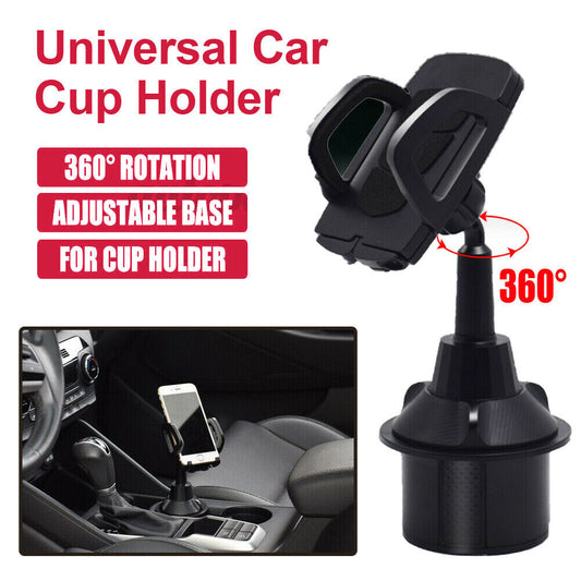 Universal Car Cup Holder Stand Cradle Adjustable 360 Degree Cell Phone Mount AU