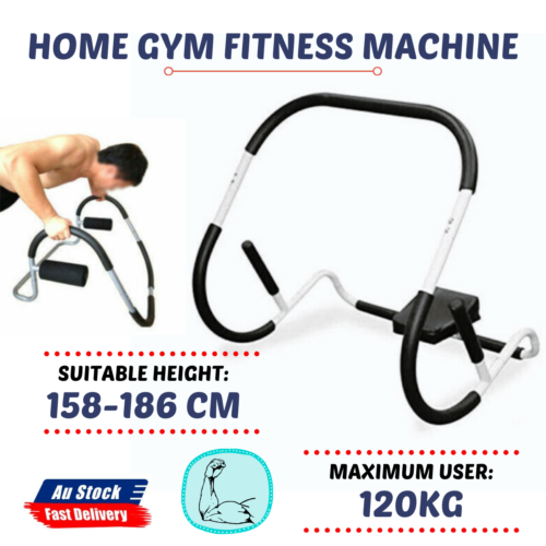 1x Home Gym Fitness AB Roller Abdominal Crunch Exercise Machine Situp Trainer