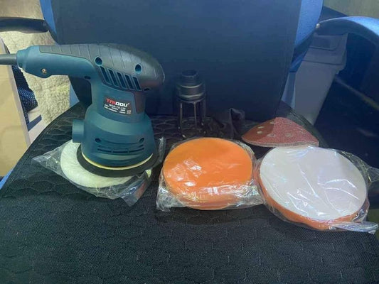 NEW 300W125mm Disc Sanding Machine 6 Gears Speed Control Orbital Sande Polishing Grinding Tool