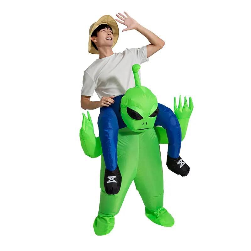 Adult Kids Alien Inflatable Costume Fun Party Halloween Costume for man Women Cosplay