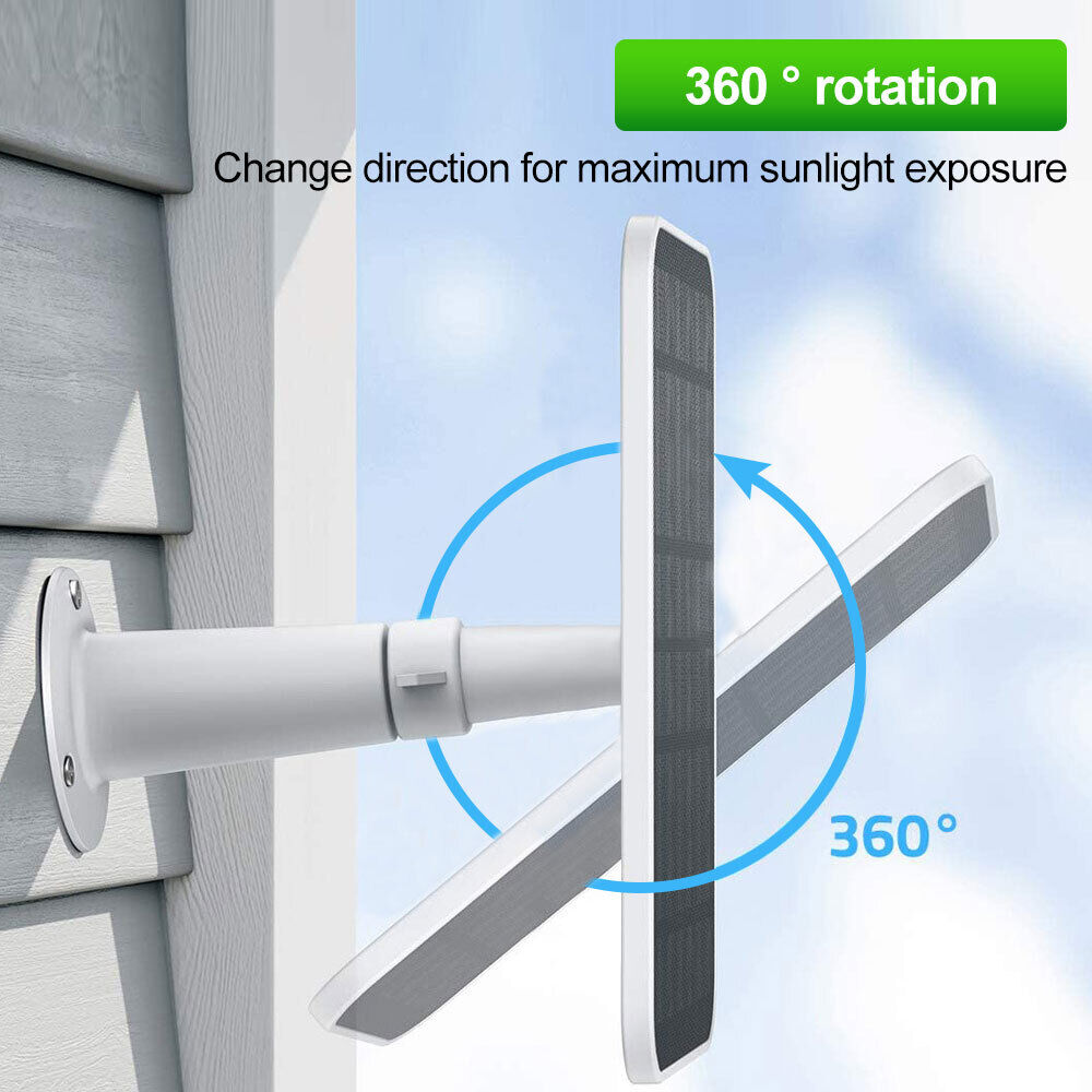 Solar Panel for Outdoor Camera Security Cam Micro USB Battery Charger 10W Output