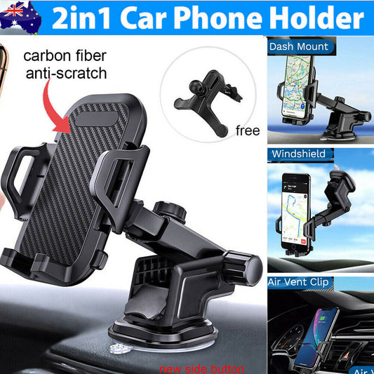 Universal 360° Windshield Mount Car Holder Cradle Long Neck