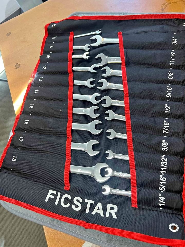 20-Piece SAE and Metric Ratcheting Combination Wrench Set