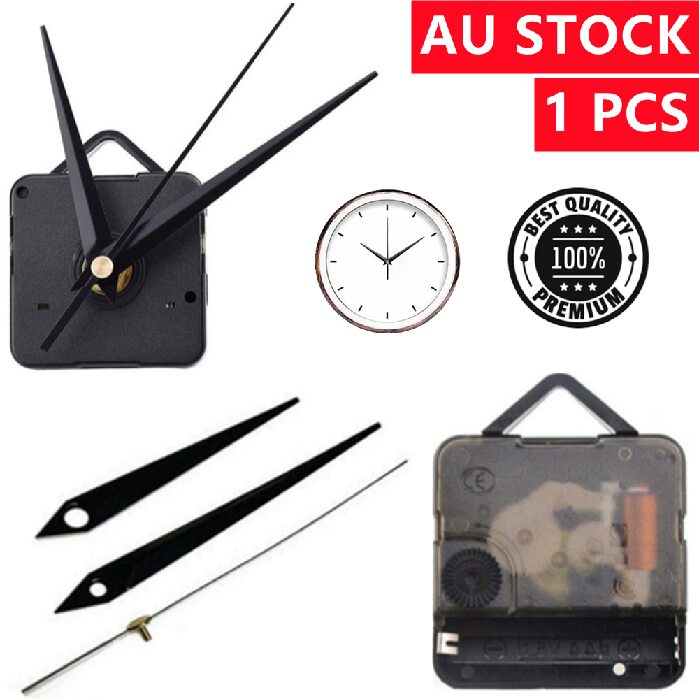 Silent DIY Quartz Movement Wall Clock Motor Mechanism Long Spindle Repair Kit AU