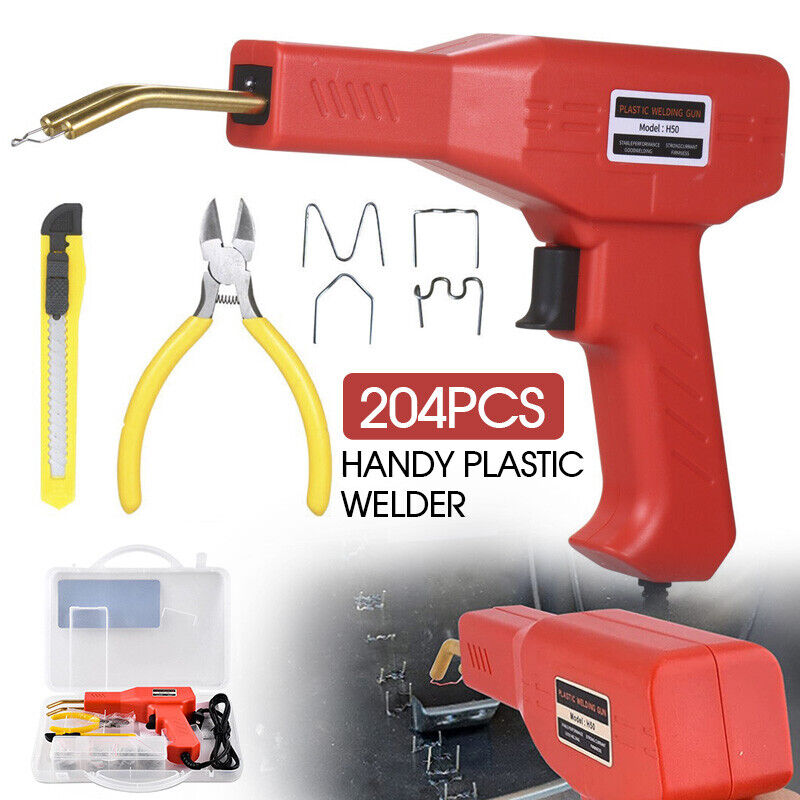 Plastic Welder Garage Tool Hot Staple Staplers Bumper Repair Welding Machine Kit