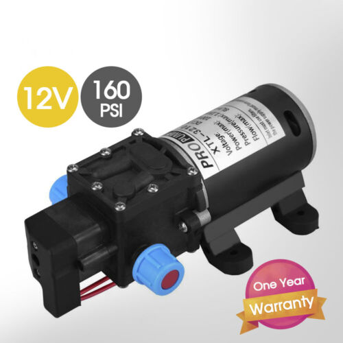 100W 12V 160PSI Pressure Water Pump 8L/Min Self-Priming Caravan Camping Boat AU