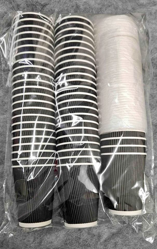 50pcs 8OZ/12OZ/16OZ Disposable Coffee Cups Takeaway Paper