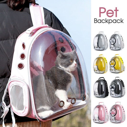 New Cat Dog Breathable Pet Carrier Bag Outdoor Travel Transparent Space Backpack