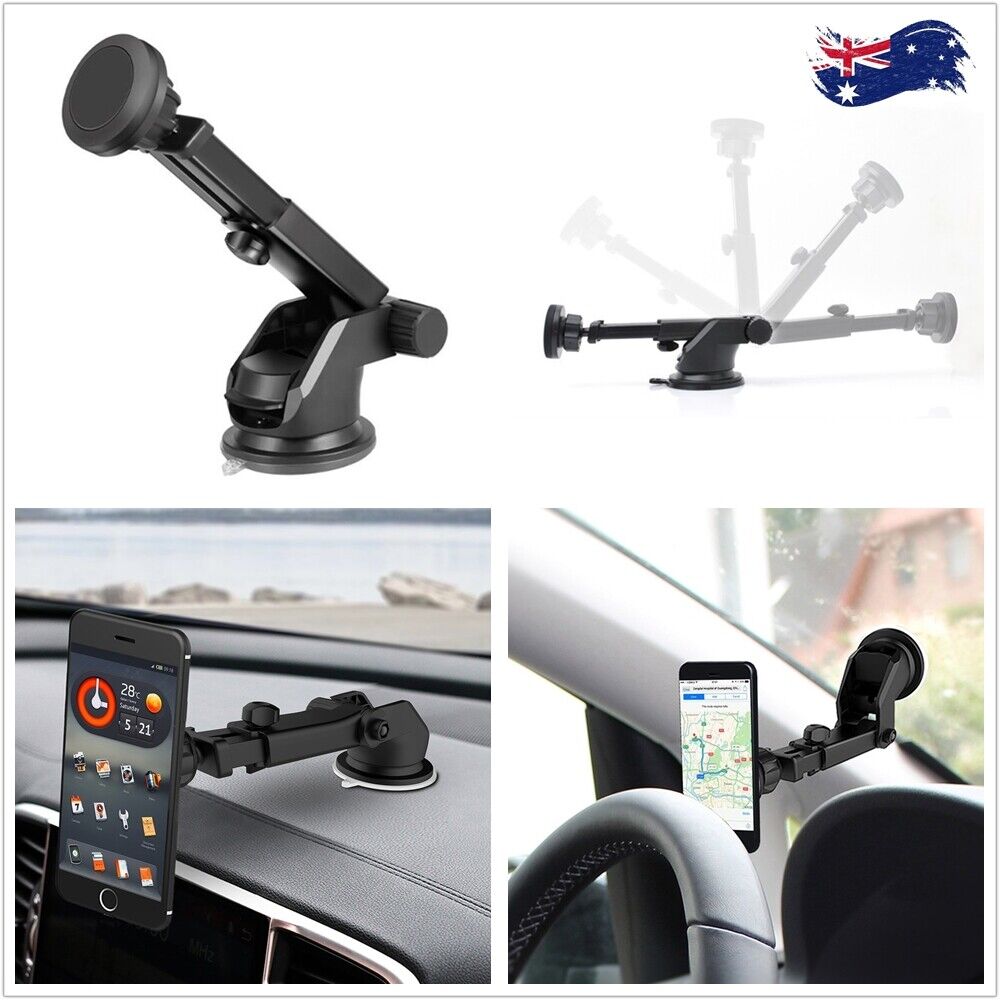 Magnetic Mount Car Windscreen Suction Holder Mobile Phone GPS Telescope Stand AU