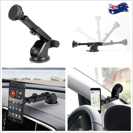 Magnetic Mount Car Windscreen Suction Holder Mobile Phone GPS Telescope Stand AU
