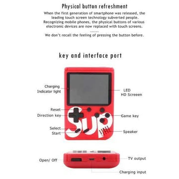 400 In 1 SUP Portable Video Game Handheld Retro Classic Gameboy Console