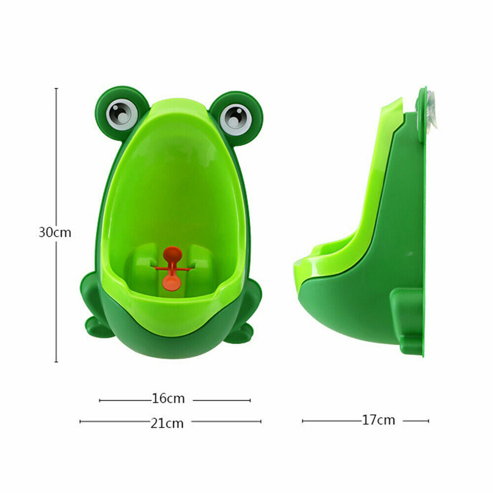 Kid Baby Potty Toilet Training Cute Frog Shaped Bathroom Urinal Boys Pee Trainer
