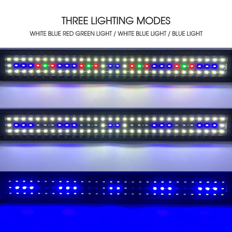 40/60/90Aquarium Light Lighting Full Spectrum Aqua Plant Fish Tank Bar LED Lamp