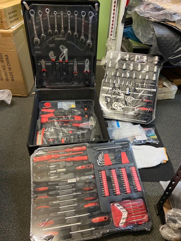 1180pieces Tool Box Trolley Tool Set Portable Tool Kit DIY Hand Tool Set