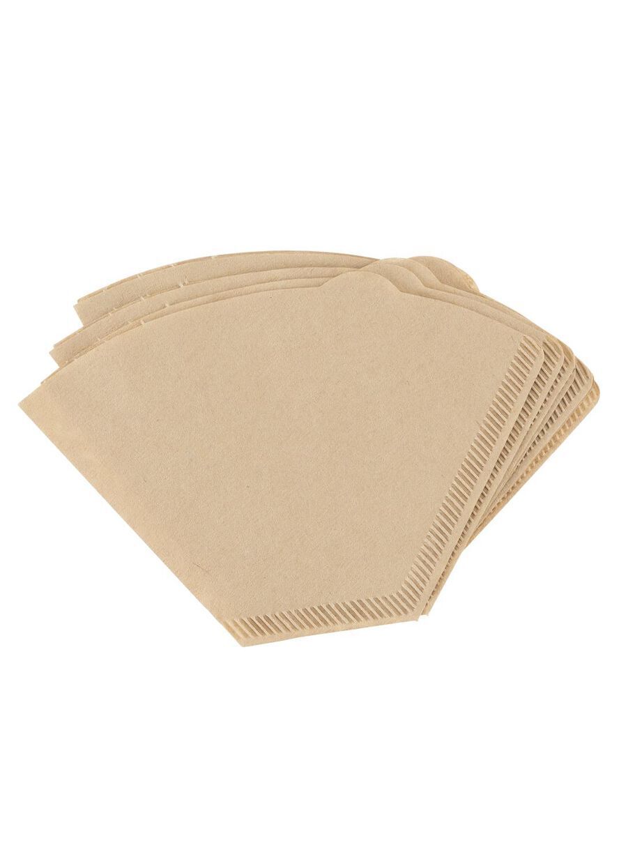 100Pcs Coffee Filter Paper Original Natural Unbleached Wooden Drip Paper