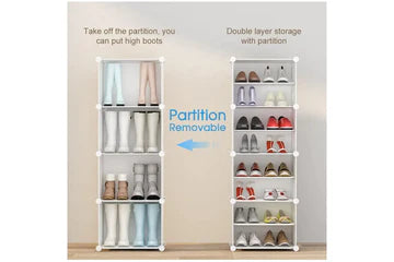Cube DIY Shoe Cabinet Rack Storage Portable Stackable Organiser Stand Box