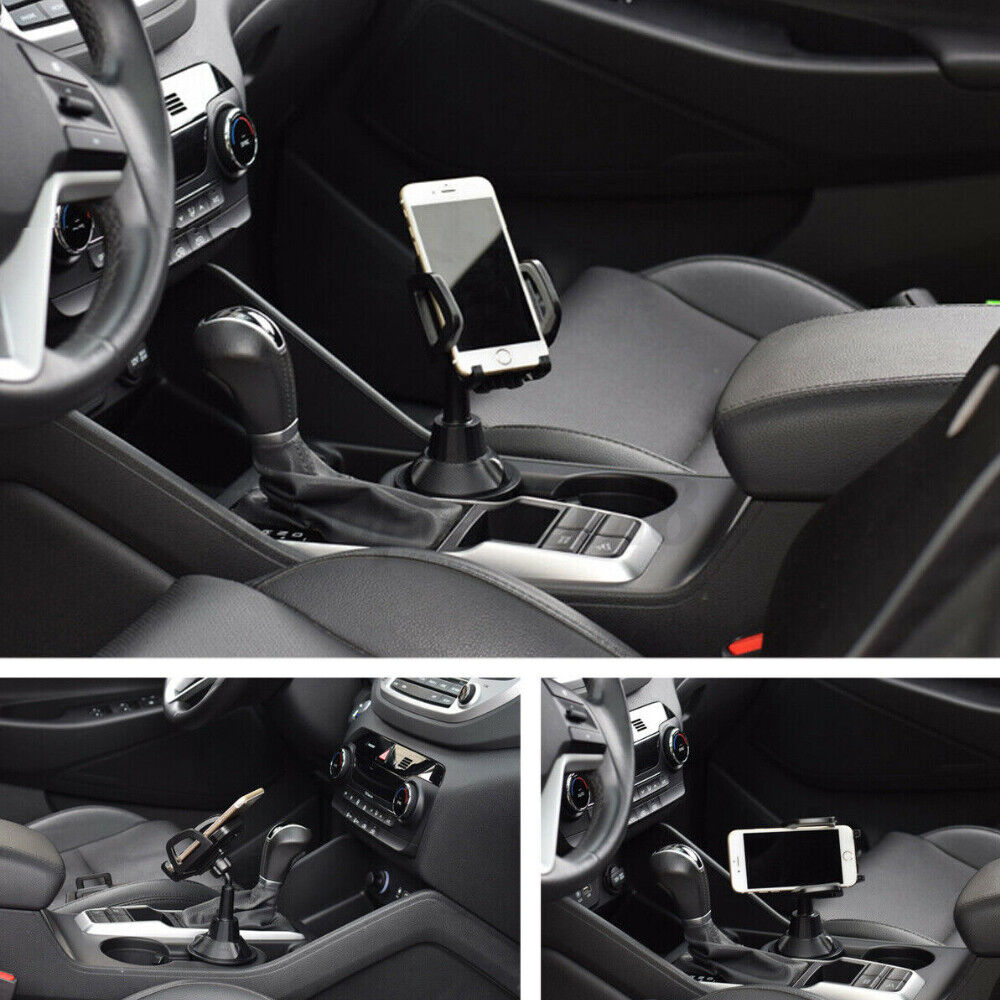 Universal Car Cup Holder Stand Cradle Adjustable 360 Degree Cell Phone Mount AU