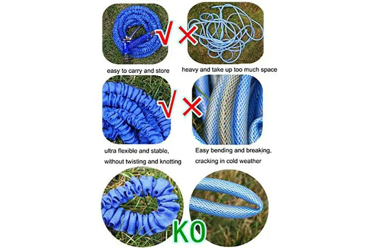 75ft - 150ft Flexible Expandable Water Garden Hose Pipe