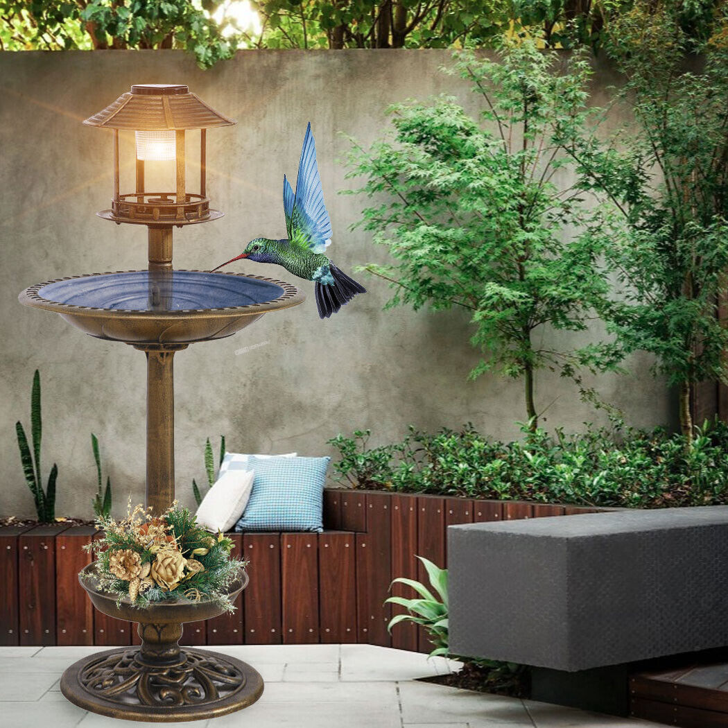 Bird Bath Wash Ornament Garden Feeder Statue Outdoor Decor 70cm AU