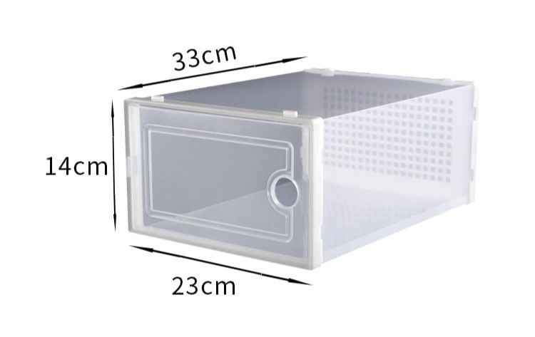 12Pcs Shoe Box Storage Case Organizer Foldable Stackable
