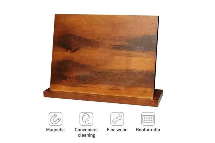 Wood Magnetic Knife Storage Cutlery Holder Stand Rack Block Kitchen