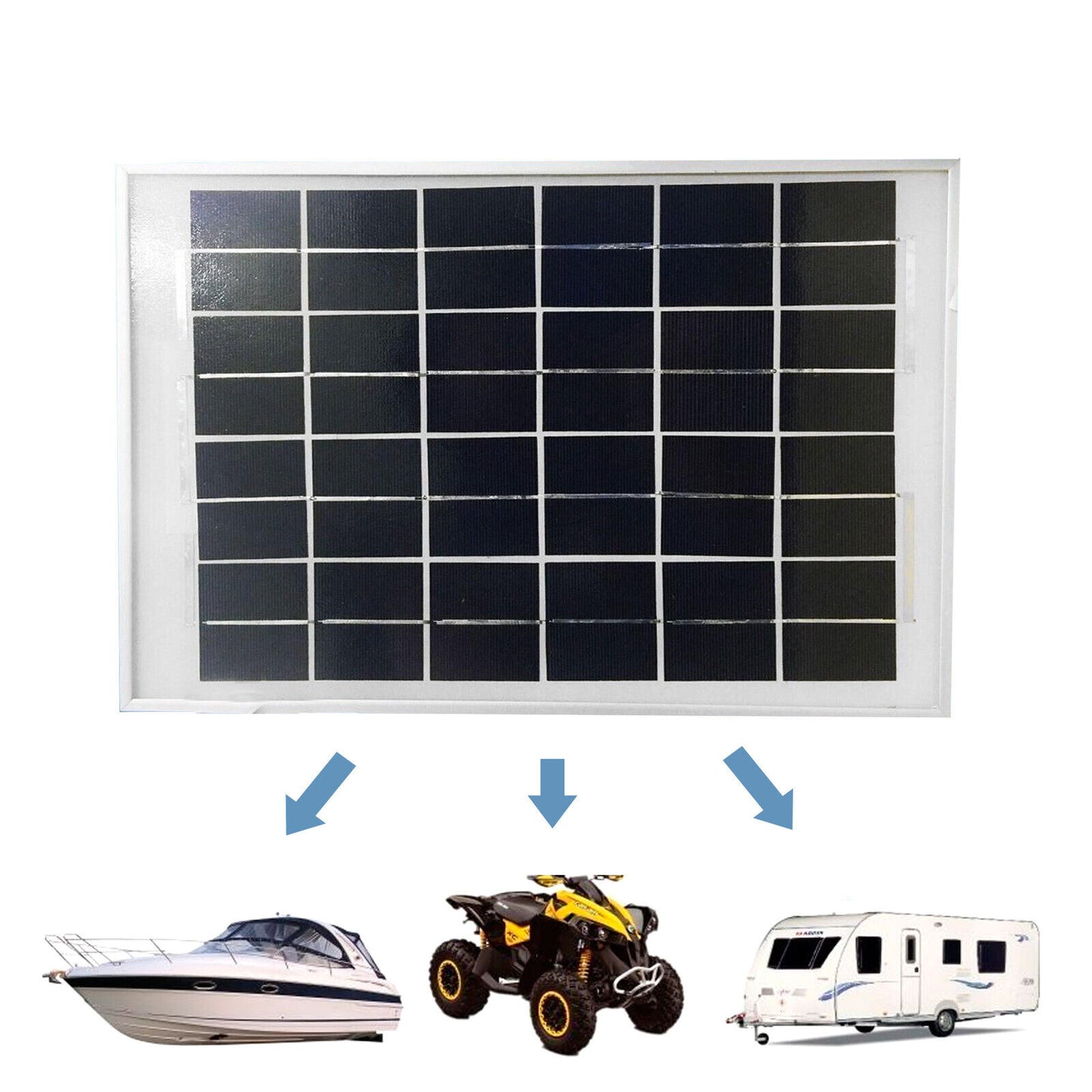 10W 12V Solar Panel Kit Caravan Camping Power Charging Battery AU POST