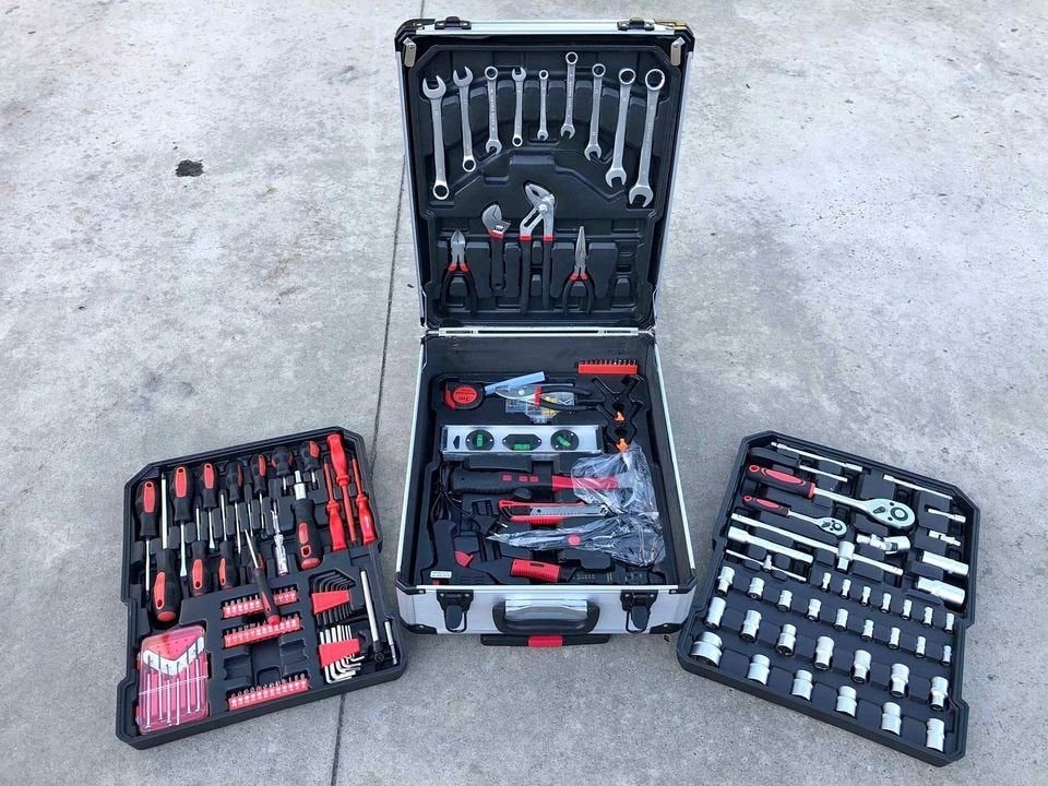 799pcs Aluminum Trolley Case Tool Set House Repair Kit Set Household Hand Tool Set