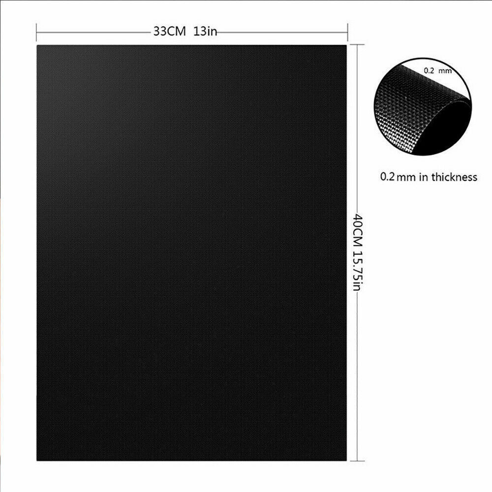 BBQ Grill Mat Reusable Bake Sheet Resistant Teflon Meat Barbecue Non-Stick Party