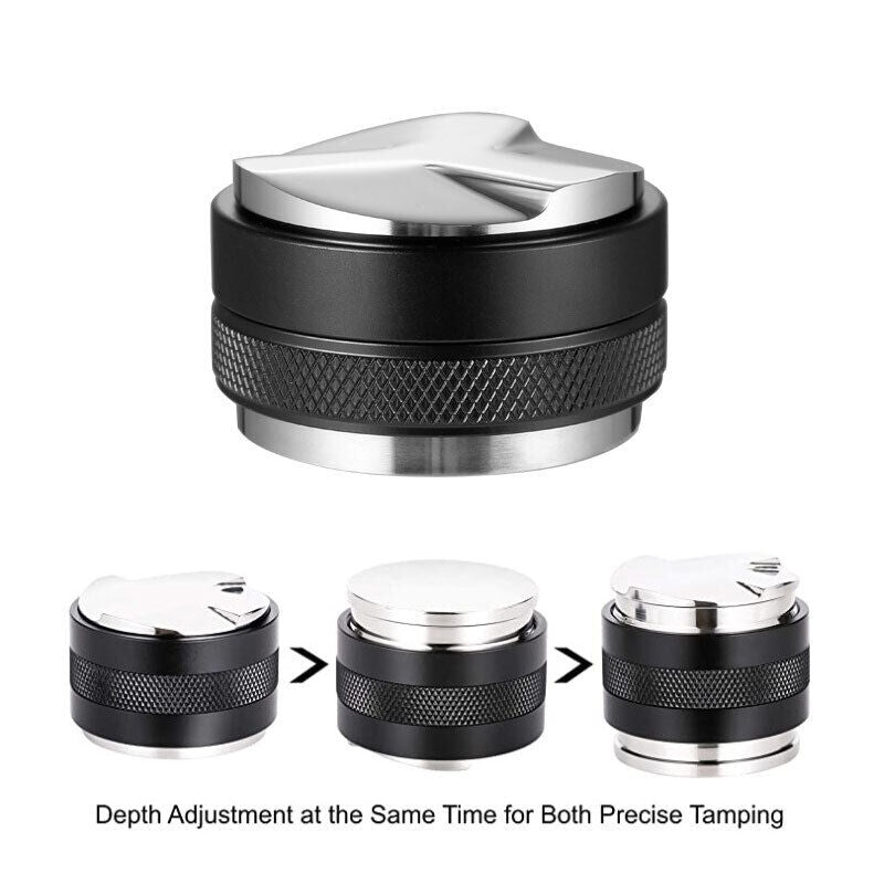 AU 53/58mm Coffee Distributor Tamper Distribution Dual Head Coffee Leveler Tool