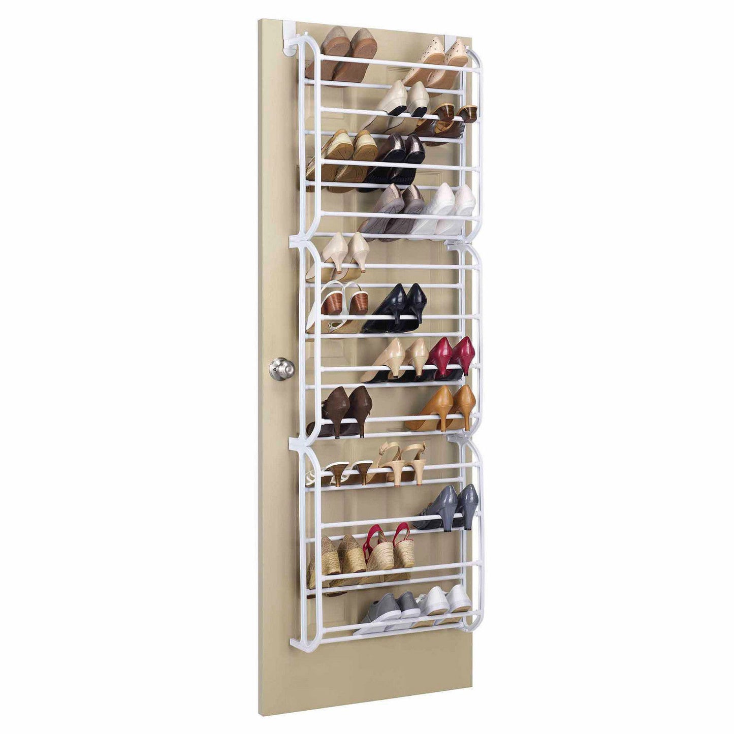36 Pair Shoe Over Door Hanging Holder Organiser Shelf Rack Storage Hook AU Stock