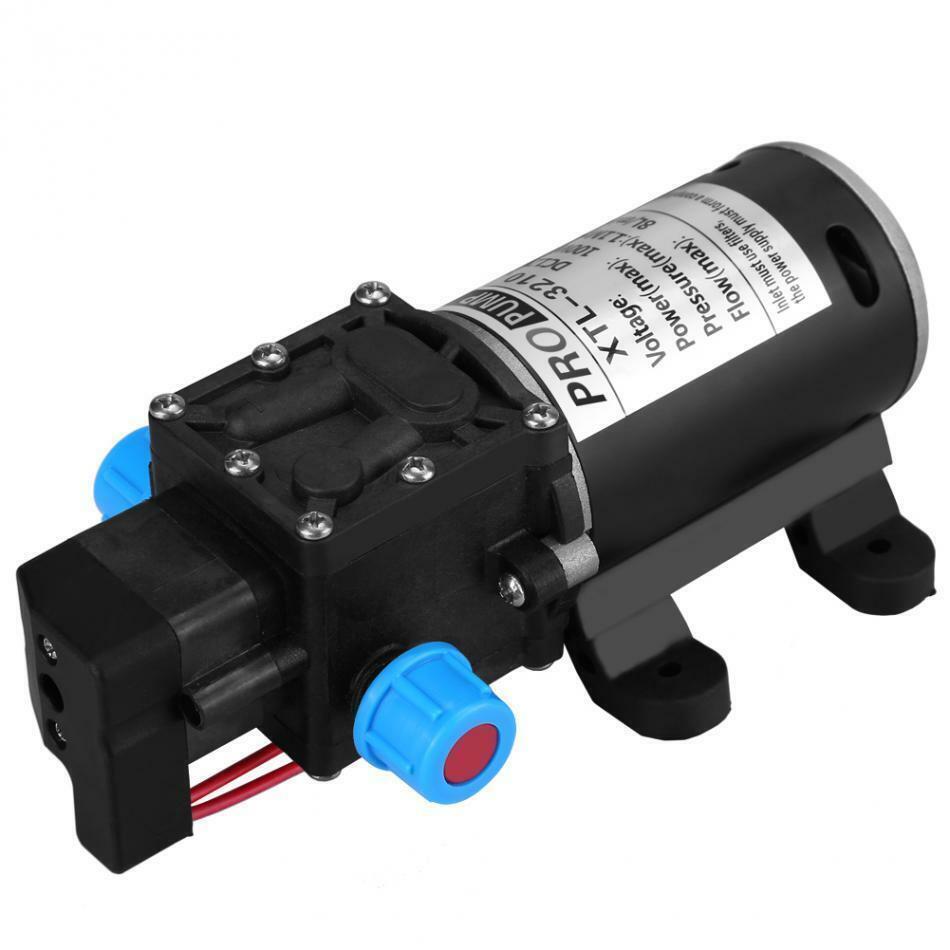 100W 12V 160PSI Pressure Water Pump 8L/Min Self-Priming Caravan Camping Boat AU