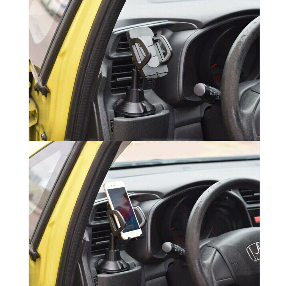 Universal Car Cup Holder Stand Cradle Adjustable 360 Degree Cell Phone Mount AU