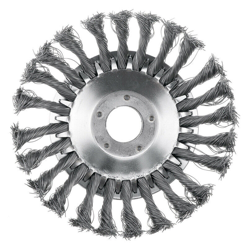 6/8" Weed Brush Steel Wire Garden Lawn Trimmer Wheel Mower HeadTool Grass Cutter