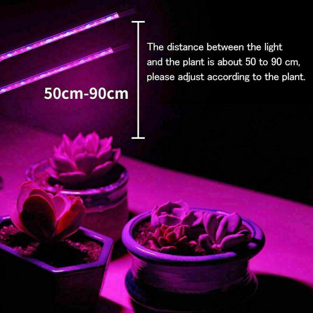4 Head 80 LED Grow Light Growing Veg Flower Indoor Clip 40W Plant Lamp