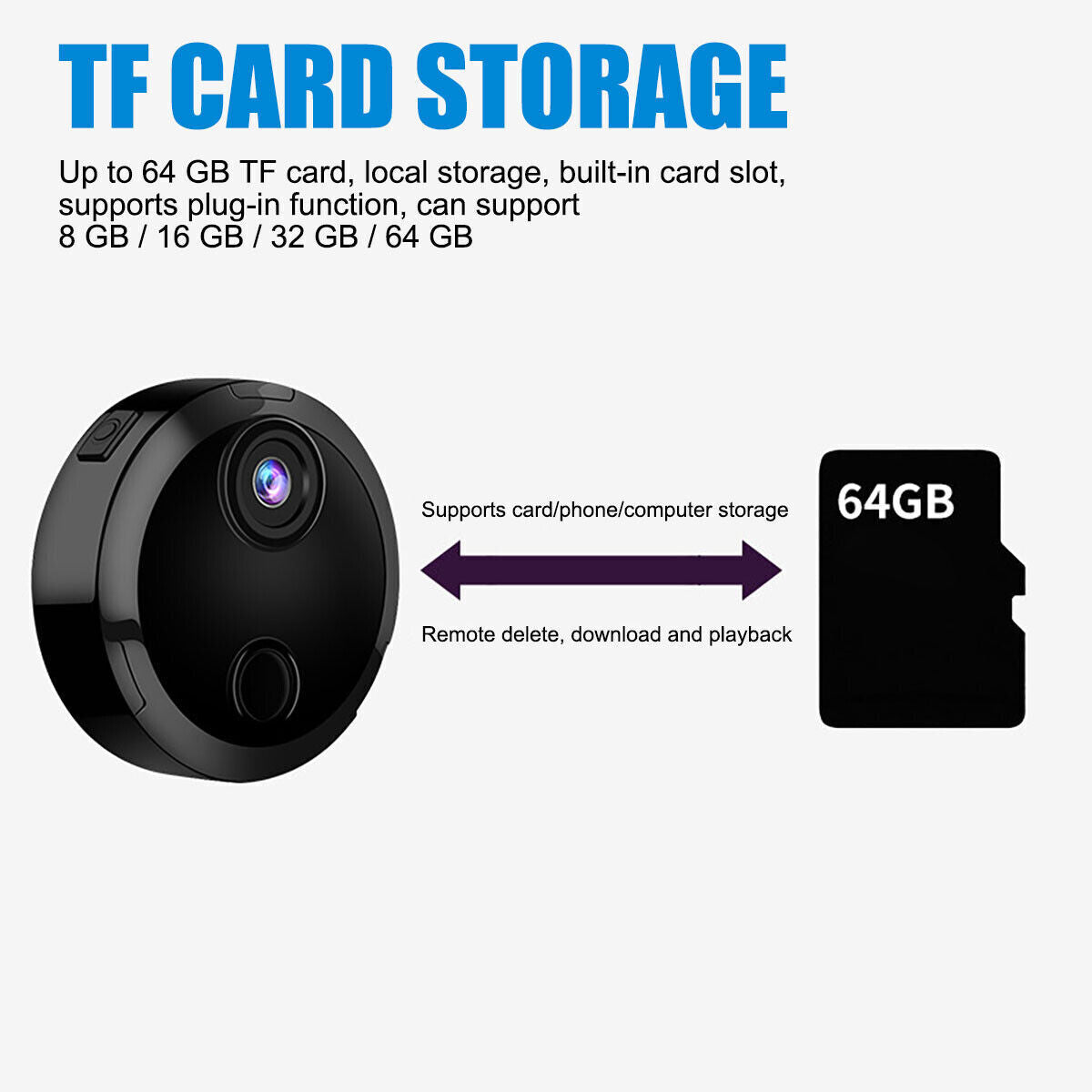 HD 1080P WiFi Wireless Mini Camera Security Camera Body Pocket Cam Night Vision